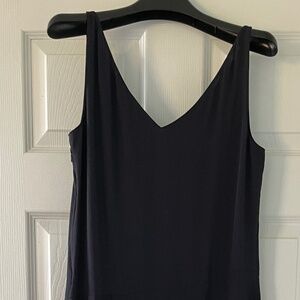 Theory Asymmetric Washed Dress, Black, NWT